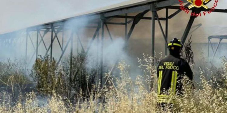 Incendio Di Sterpaglie Presso L’impianto Fotovoltaico Nell’area ...